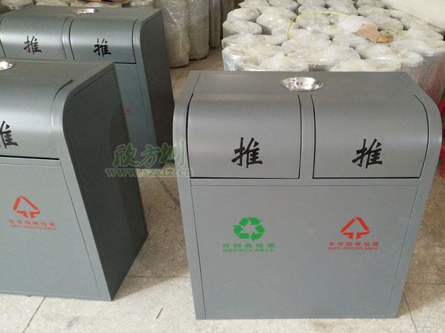 海南戶(hù)外不銹鋼環(huán)保分類(lèi)垃圾桶304噴塑防護(hù)升級(jí)
