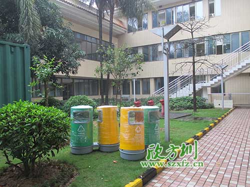 韶關(guān)物業(yè)分類玻璃鋼垃圾桶，提升社區(qū)好環(huán)境。